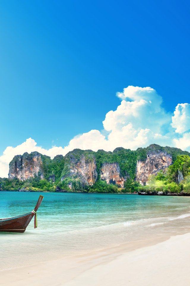 Обои море, пляж, лодка, таиланд, тропики, 11, sea, beach, boat, thailand, tropics разрешение 5000x3214 Загрузить
