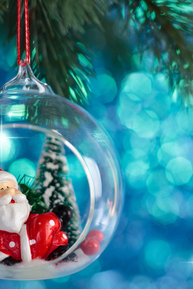 Обои новый год, елка, дед мороз, шар, рождество, елочная игрушка, new year, tree, santa claus, ball, christmas, christmas toy разрешение 1920x1200 Загрузить