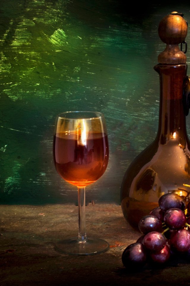 Обои виноград, бокал, вино, гроздь, натюрморт, графин, grapes, glass, wine, bunch, still life, decanter разрешение 2048x1467 Загрузить