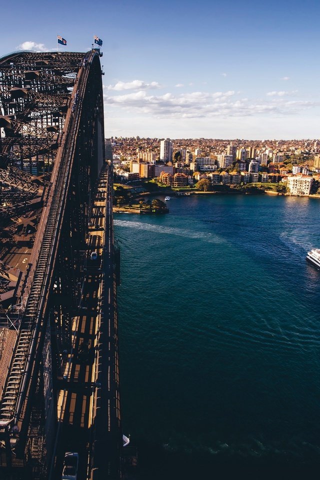 Обои мост, сидней, австралия, новый южный уэльс, the rocks, bridge, sydney, australia, new south wales разрешение 2048x1152 Загрузить