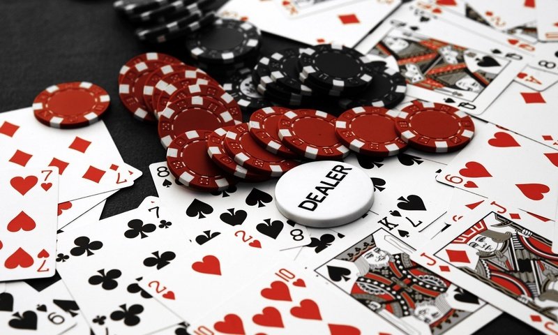 Обои казино, покер, фишки, карты, casino, poker, chips, card разрешение 1920x1080 Загрузить