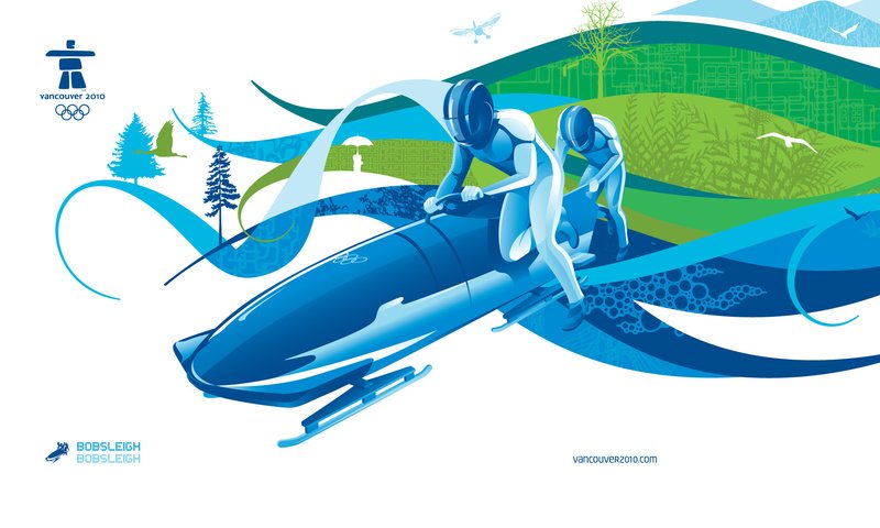 Обои ванкувер, олимпиада 2010, бобслей, vancouver, olympics 2010, bobsled разрешение 1920x1200 Загрузить