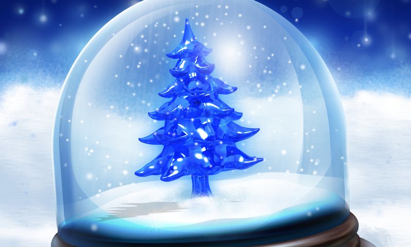 Обои новый год, елка, зима, игрушка, шар, стеклянный шар, new year, tree, winter, toy, ball, glass globe разрешение 2560x1670 Загрузить