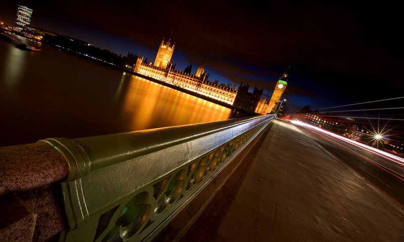 Обои ночь, река, мост, лондон, night, river, bridge, london разрешение 2560x1600 Загрузить