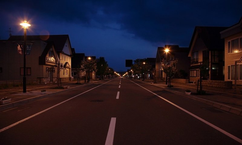 Обои ночь, улица, фонарь, night, street, lantern разрешение 1920x1200 Загрузить