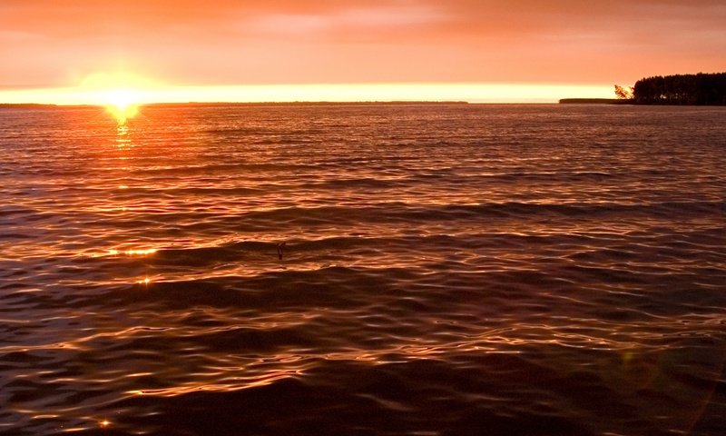 Обои вода, вечер, закат, море, water, the evening, sunset, sea разрешение 1920x1080 Загрузить
