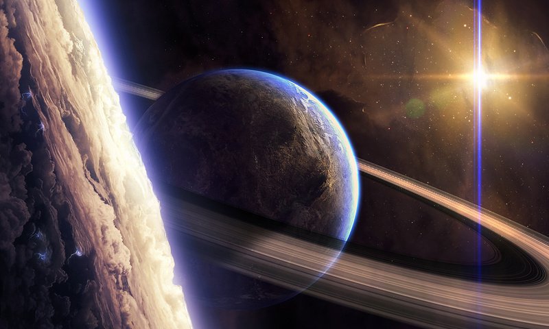 Обои космос, планеты, звезда, space, planet, star разрешение 1920x1200 Загрузить