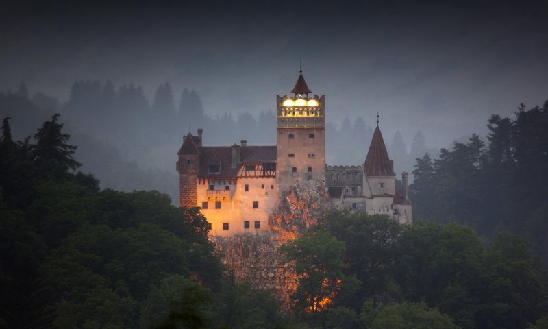 Обои замок, румыния, трансильвания, дракула, castle, romania, transylvania, dracula разрешение 1920x1080 Загрузить