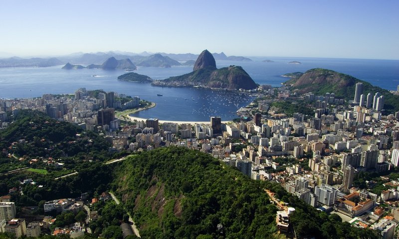 Обои вид сверху, бразилия, рио, рио-де-жанейро, the view from the top, brazil, rio, rio de janeiro разрешение 3008x2000 Загрузить