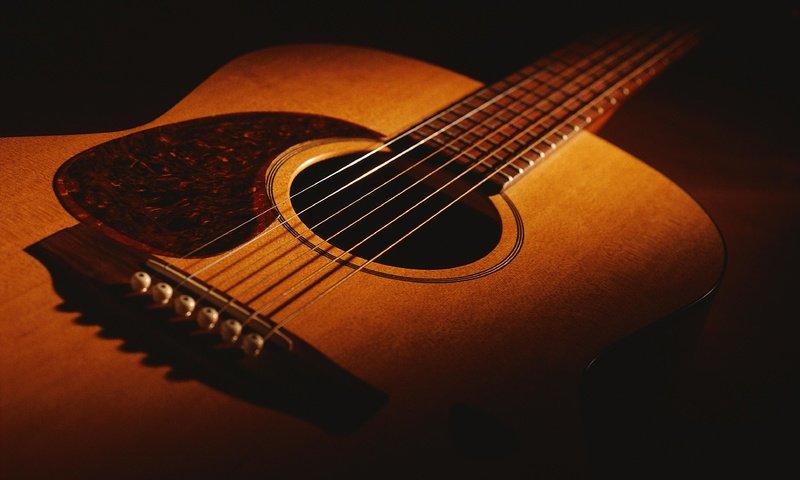Обои gitara, akusticheskaya, chyornoe разрешение 3885x2565 Загрузить