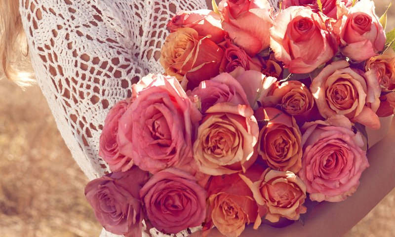 Обои cvety, rozy, buket, krasnye разрешение 3400x2304 Загрузить