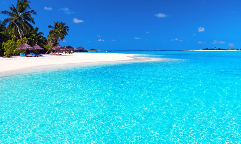 Обои пляж, тропики, мальдивы, beach, tropics, the maldives разрешение 1920x1280 Загрузить