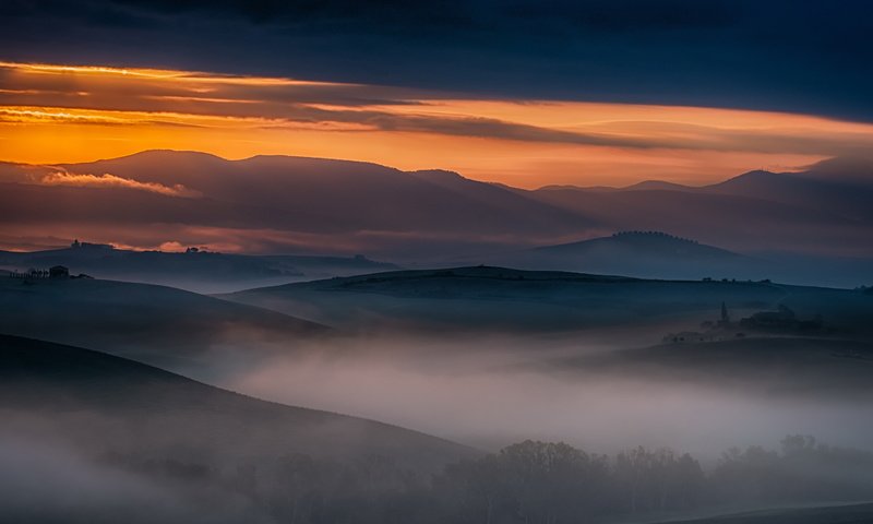 Обои природа, пейзаж, near san quirico - tuscany, nature, landscape, near san quirico in tuscany разрешение 2560x1600 Загрузить