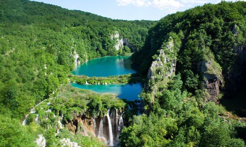 Обои хорватия, водопады, плитвицкие озёра, национальный парк, croatia, waterfalls, plitvice lakes, national park разрешение 3456x2304 Загрузить