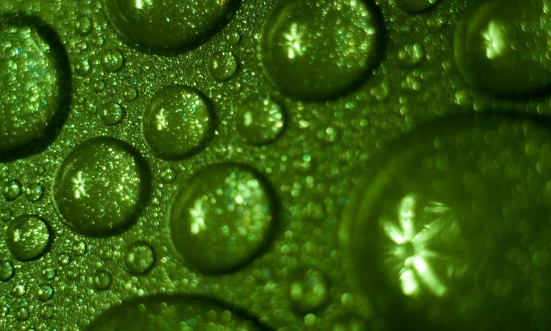 Обои вода, зелёный, фон, капли, water, green, background, drops разрешение 2560x1600 Загрузить