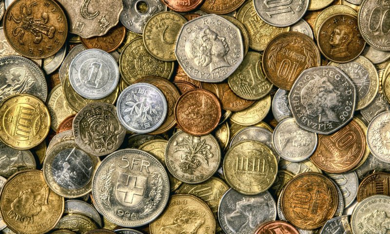 Обои деньги, монеты, мелочь, монеты мира, money, coins, detail, the coins of the world разрешение 1920x1200 Загрузить