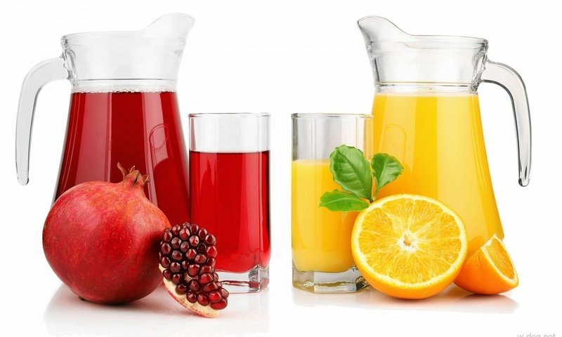 Обои фрукты, апельсин, напитки, стаканы, гранат, графин, сок, fruit, orange, drinks, glasses, garnet, decanter, juice разрешение 1920x1200 Загрузить