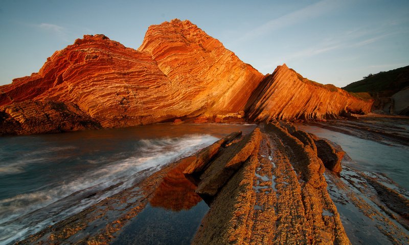 Обои скалы, природа, море, rocks, nature, sea разрешение 2880x1916 Загрузить