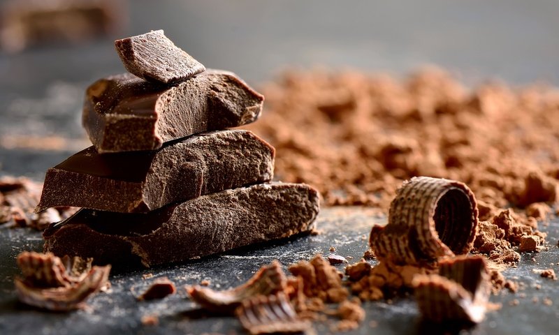 Обои шоколад, сладкое, какао, крошки, chocolate, sweet, cocoa, crumbs разрешение 2880x1908 Загрузить