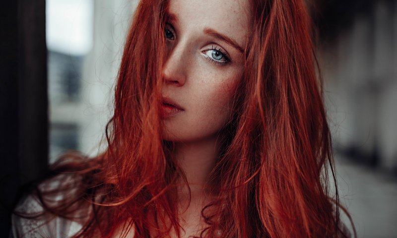 Обои девушка, портрет, рыжая, girl, portrait, red разрешение 7000x4667 Загрузить