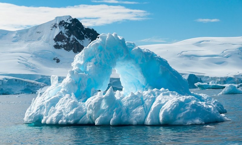 Обои горы, снег, зима, айсберг, антарктида, mountains, snow, winter, iceberg, antarctica разрешение 2560x1600 Загрузить