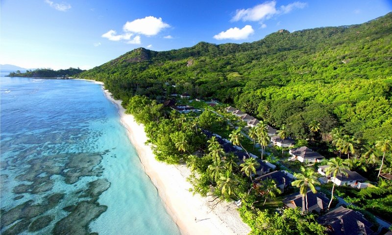Обои природа, хилтон, пляж, океан, красиво, тропики, отель, сейшелы, сейшельские острова, hilton seychelles labriz resort and spa, nature, hilton, beach, the ocean, beautiful, tropics, the hotel, seychelles разрешение 2560x1600 Загрузить