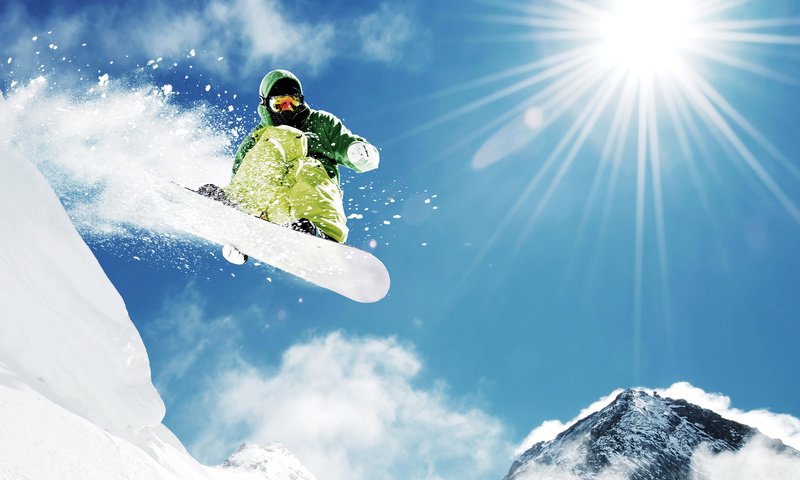 Обои горы, снег, природа, зима, лучи, сноуборд, спорт, mountains, snow, nature, winter, rays, snowboard, sport разрешение 8000x6000 Загрузить