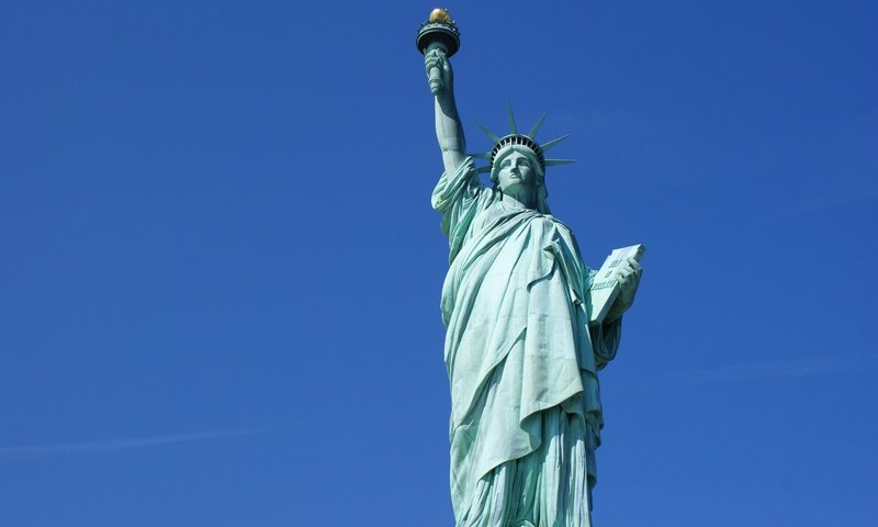 Обои небо, сша, нью-йорк, статуя свободы, the sky, usa, new york, the statue of liberty разрешение 2048x1284 Загрузить