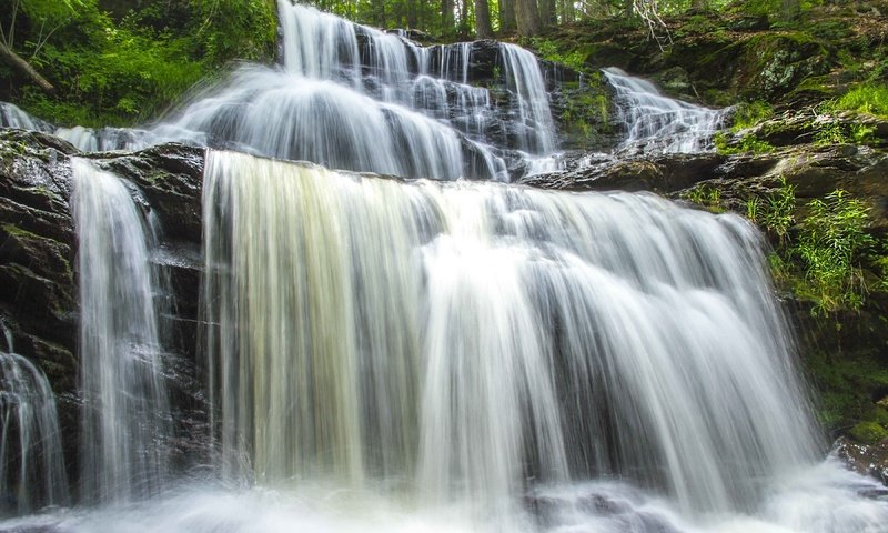 Обои вода, водопад, поток, water, waterfall, stream разрешение 3600x2400 Загрузить