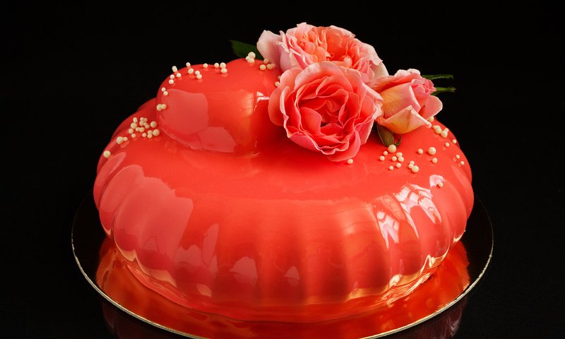 Обои розы, комната, торт, тортик, roses, room, cake разрешение 2560x1600 Загрузить