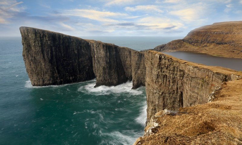 Обои берег, море, фарерские острова, shore, sea, faroe islands разрешение 3840x2160 Загрузить