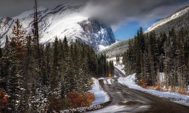Обои дорога, горы, природа, зима, road, mountains, nature, winter разрешение 3840x2160 Загрузить