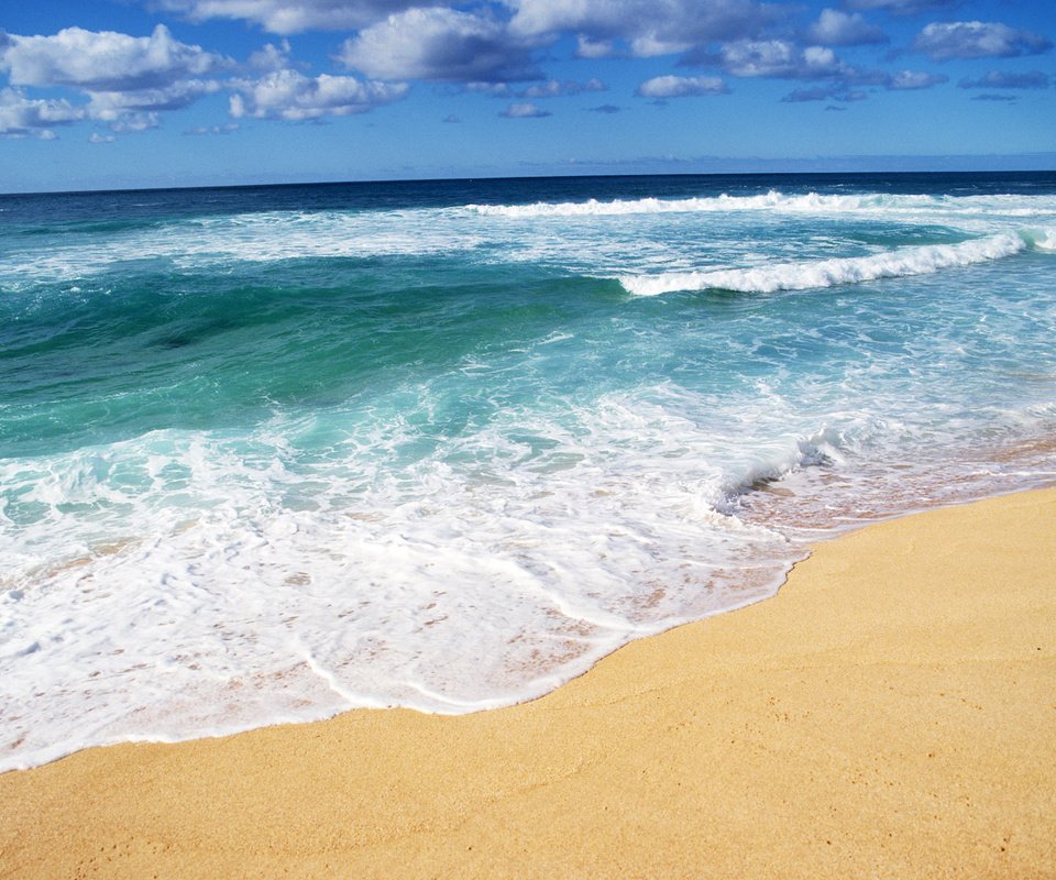 Обои берег, волны, море, песок, пляж, лето, shore, wave, sea, sand, beach, summer разрешение 1920x1200 Загрузить