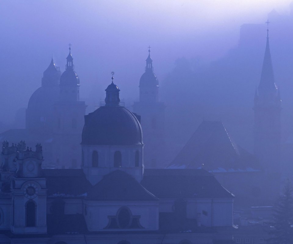 Обои туман, австрия, зальцбург, fog, austria, salzburg разрешение 2000x1333 Загрузить