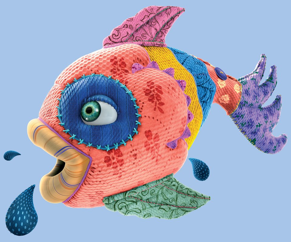 Обои разноцветные, игрушка, рыбка, губки, рыба, лоскутки, лоскут, лоскутное шитьё, colorful, toy, fish, sponge, scraps, flap разрешение 1920x1440 Загрузить