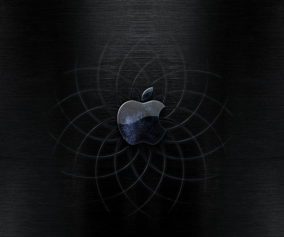 Обои черный, кривые, эппл, black, curves, apple разрешение 2560x1600 Загрузить