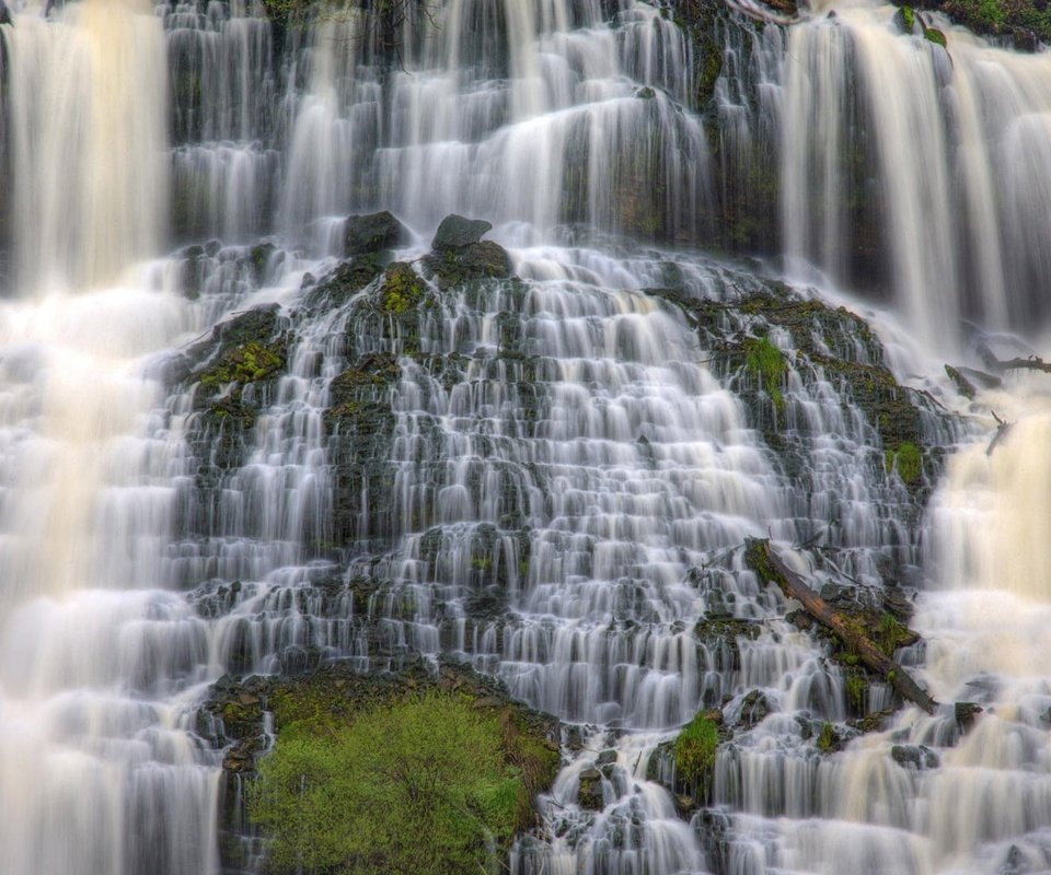 Обои вода, природа, скала, водопад, water, nature, rock, waterfall разрешение 1920x1080 Загрузить