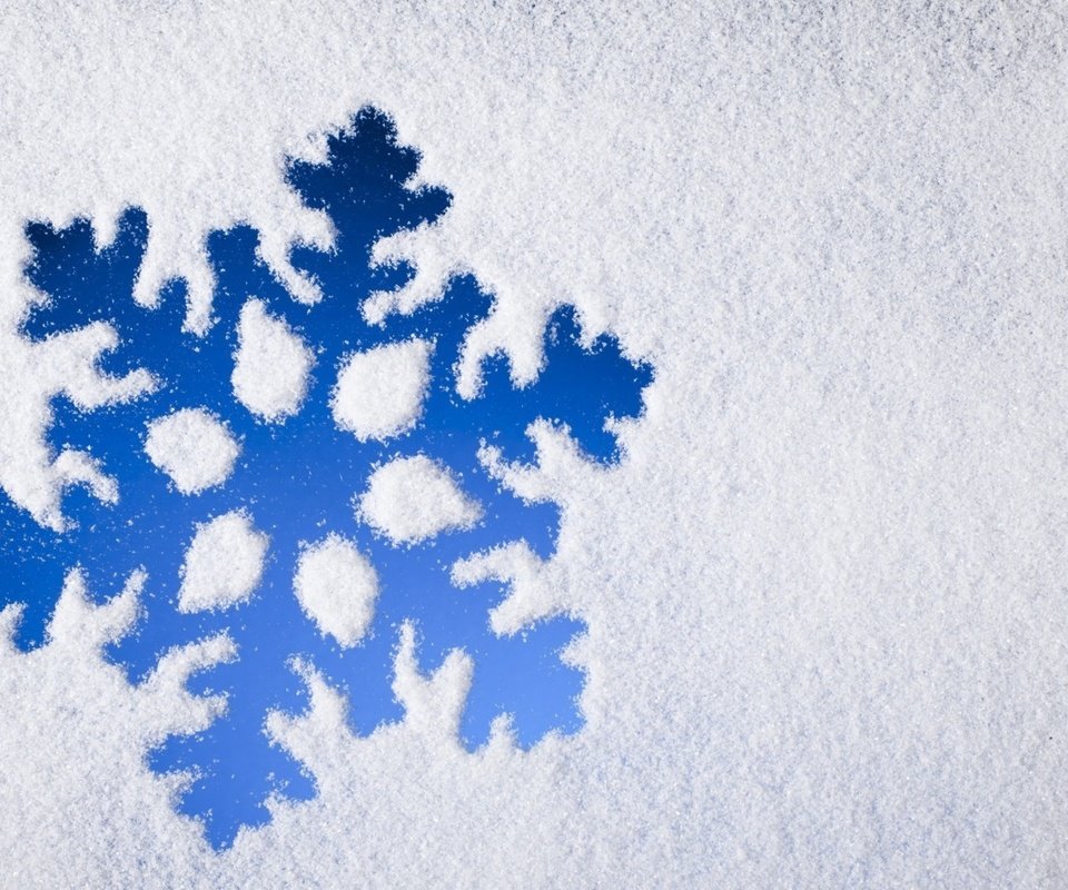 Обои рисунок, снег, зима, узор, снежинка, figure, snow, winter, pattern, snowflake разрешение 1920x1200 Загрузить