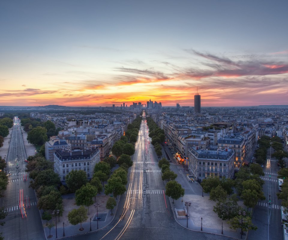 Обои париж, франция, вид с триумфальной арки, paris, france, the view from the arc de triomphe разрешение 2048x1365 Загрузить