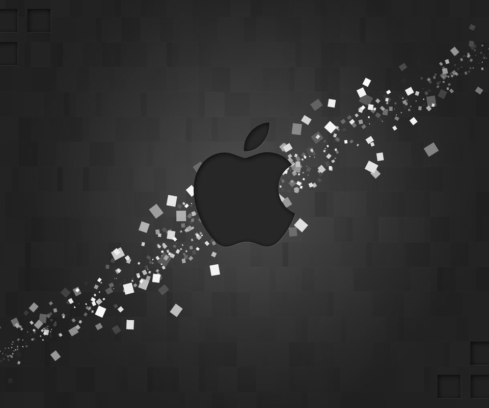 Обои логотип, мак, фигуры, бренд, прямоугольники, hi-tech, эппл, logo, mac, figure, brand, rectangles, apple разрешение 2560x1600 Загрузить