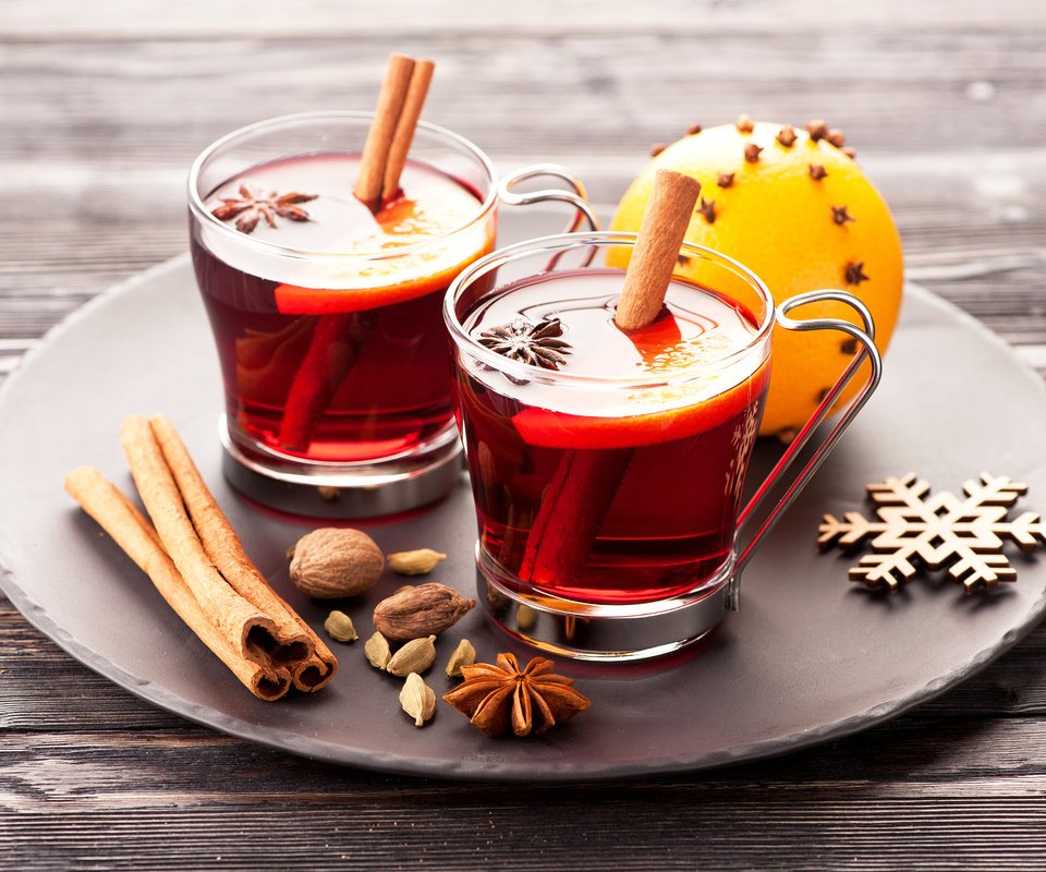 Обои корица, апельсин, напитки, чашки, глинтвейн, cinnamon, orange, drinks, cup, mulled wine разрешение 4500x2994 Загрузить