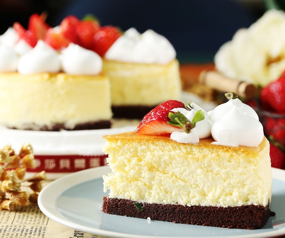 Обои крем для торта, клубника, торт, cream cake, strawberry, cake разрешение 2048x1365 Загрузить