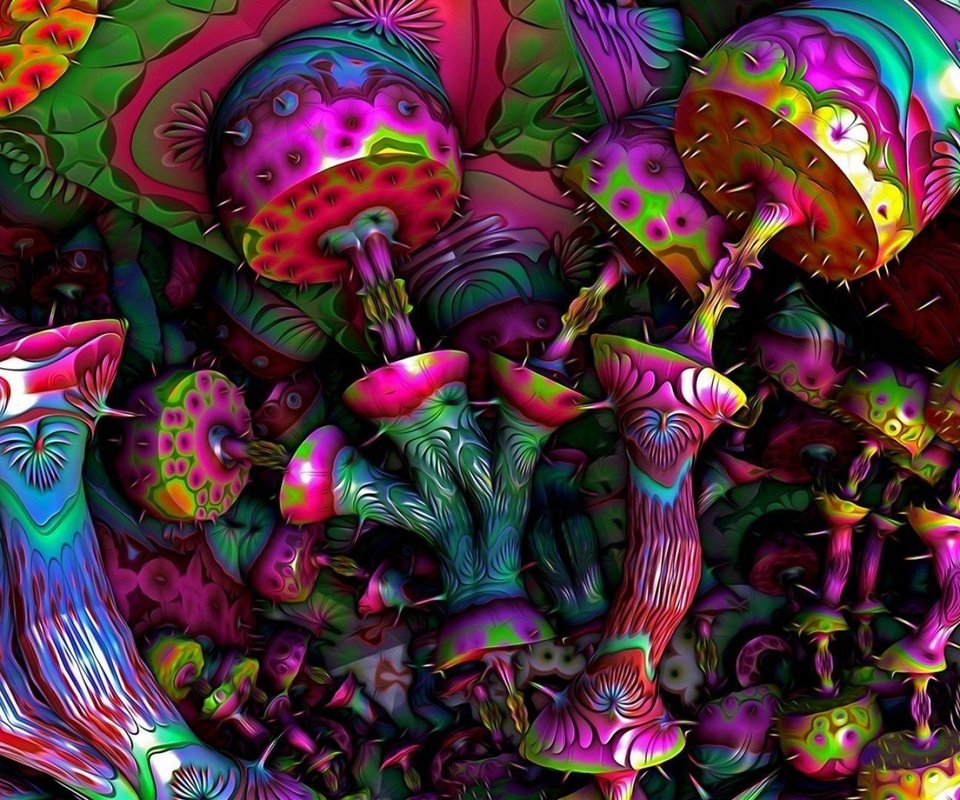 Обои арт, lsd, hd-wallpaper, абстракт, грбы, грибы, красочная, фантазия, разноцветный, яркий, психоделика, фантазии, psy, art, hd wallpaper, abstract, grbi, mushrooms, fantasy, colorful, bright, psychedelic разрешение 1920x1200 Загрузить