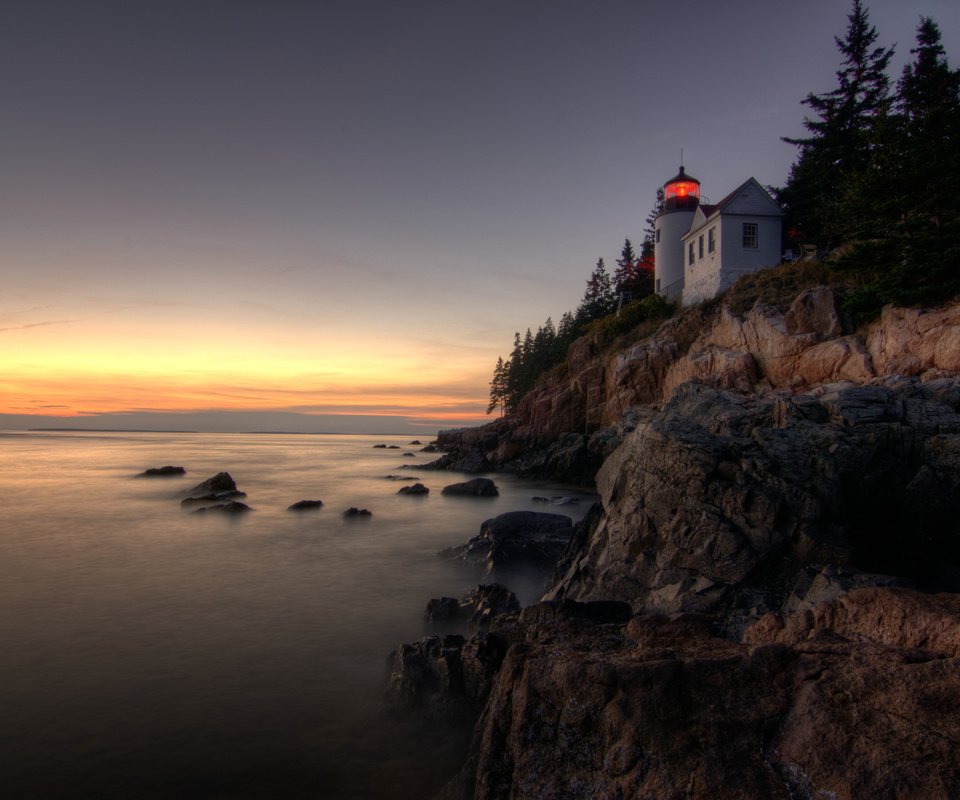 Обои скалы, пейзаж, море, маяк, bass harbor head lighthouse, acadia national park, rocks, landscape, sea, lighthouse разрешение 4317x2866 Загрузить