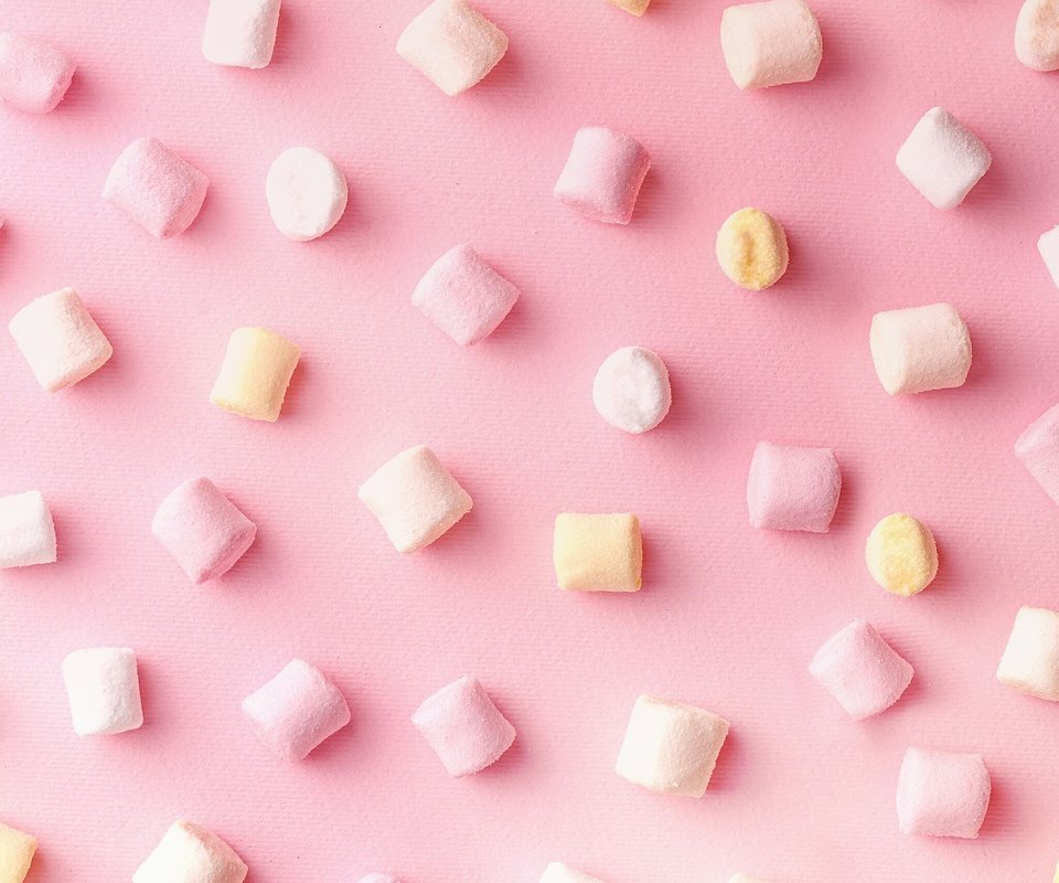 Обои сладкое, розовый фон, зефир, маршмэллоу, sweet, pink background, marshmallows, marshmallow разрешение 2048x2048 Загрузить