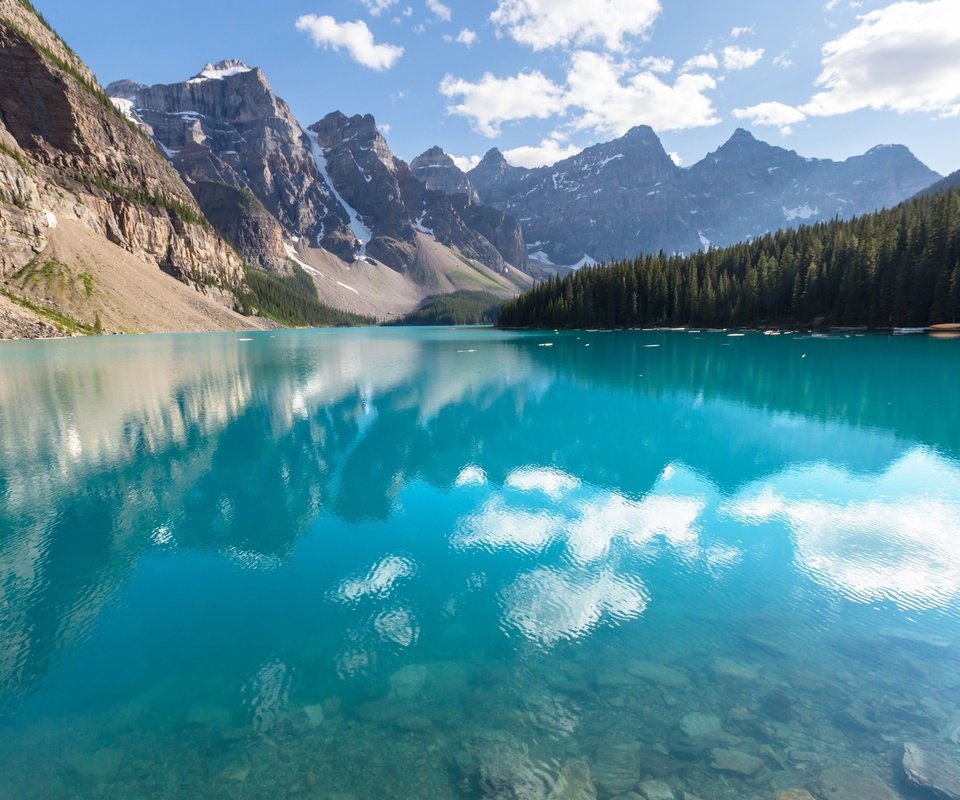 Обои озеро, горы, природа, отражение, lake, mountains, nature, reflection разрешение 2880x1800 Загрузить