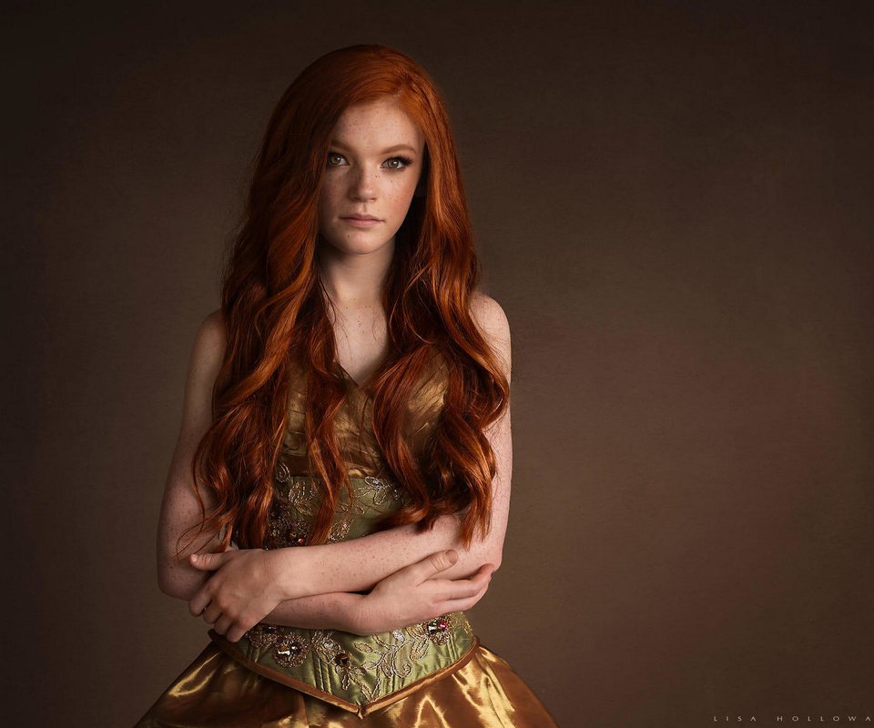 Обои девушка, взгляд, рыжая, модель, лицо, длинные волосы, irish princess, lisa holloway, girl, look, red, model, face, long hair разрешение 1920x1536 Загрузить