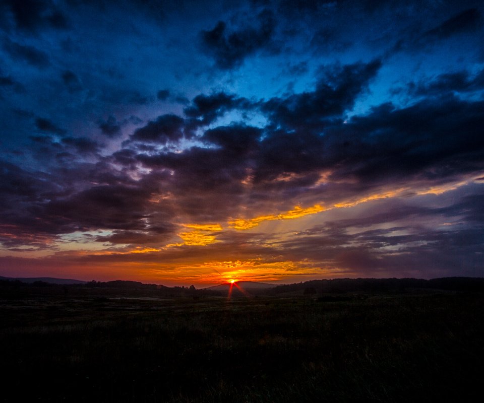 Обои небо, облака, восход, закат, горизонт, рассвет, the sky, clouds, sunrise, sunset, horizon, dawn разрешение 4952x3456 Загрузить