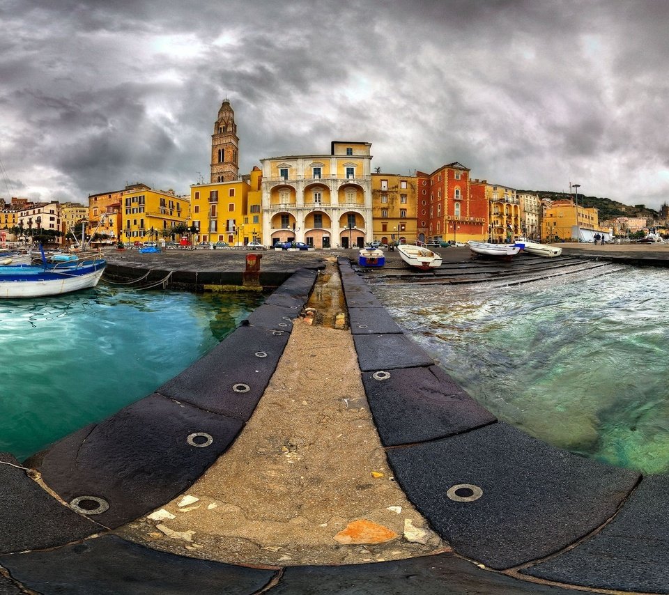 Обои ночь, вода, море, венеция, италия, пристань, night, water, sea, venice, italy, marina разрешение 3200x1200 Загрузить