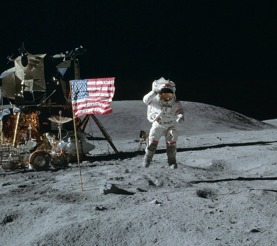 Обои космос, американец, обои, лунный модуль, луна, луноход, америка, прыжок, флаг, сша, космонавт, space, american, wallpaper, the lunar module, the moon, rover, america, jump, flag, usa, astronaut разрешение 2340x1856 Загрузить